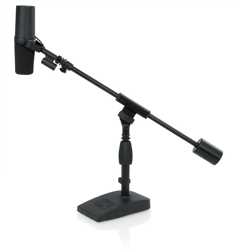 Gator Cases Telescoping Boom Mic Stand for Podcasting or Bass Drum  #GAMIC0822 MFR #GFW-MIC-0822